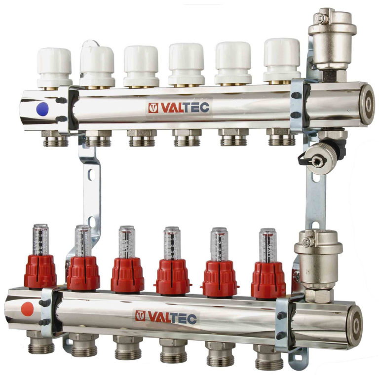 Коллектор Валтек для тёплого пола: как установить Valtec