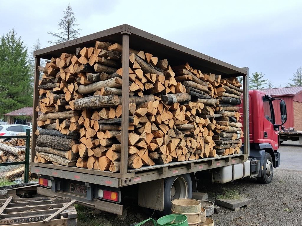 Firewood from the manufacturer with deliveryфото